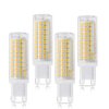 SYXKJ G9 Led Bulb, Dimmable 75W Halogen Bulb Equivalent, All New 7W G9 Bulb, 750lm AC120V Input, G9 bi-pin Base Corn Bulb,Warm White 4pack
