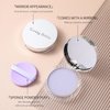 Matte Powder, Jelly Matte Powder Oil with Mini Powder Puff, Matte Setting Powder for Silky Blurring Oil Control Long-Lasting Makeup, Creates Soft