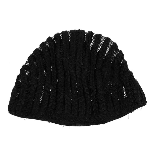Healeved Black Wig Cap for Wig Making Net Breathable S Cap Braided Mesh Stretchable End Wig Man Hair Wigs Crochet Cornrows Hat Crotchet Lace Weave Wig Caps for Women