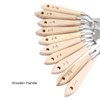 Suiwotin 10pcs Palette Knife Set, Stainless Steel Painting Knife Set, Wooden Handle Paint Spatula Painting Tools, Color Mixing Scraper Pallet Knife for Oil, Acrylic, Canvas Painting