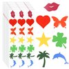 210pcs Tanning Sunbathing Stickers, Various Styles Colorful Tanning Stickers Self-Adhesive Tanning Bed Stickers Sun Bed Stickers Tan Stickers for Body Summer Indoor Outdoor
