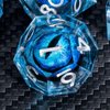 KERWELLSI Beholder's Eye DND Dice, 7 Piece Float Liquid Core D&D Dice Set, Sharp Edge Resin Dungeons and Dragons Dice with Gift Box, Polyhedral Role Playing RPG D and D Dice D20 D12 D10 D8 D6 D4