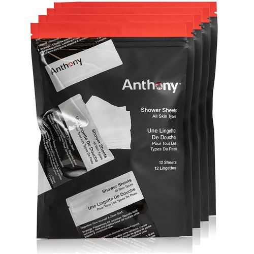 Anthony Body Wipes for Adults Bathing, Post Workout, & A Must Have Camping Personal Care Product – Travel Shower Wipes No Rinse Body Wash – Disposable Wash Cloth Towelettes 48 9”x12.5”