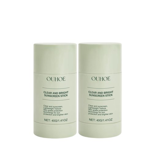 40g Transparent sunscreen stick Broad Spectrum UV Protection, Infused with Natural Extracts for Hydrated Skin (green))