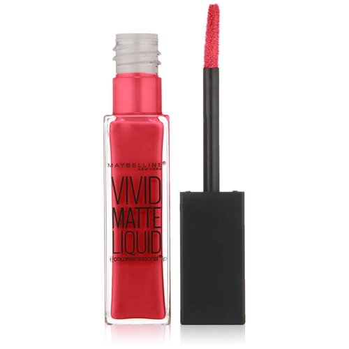 Maybelline New York Color Sensational Vivid Matte Liquid Lipstick, Fuchsia Ecstasy, 0.26 fl. oz.