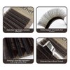HAICHER Brown Lash Extensions 03 05 07 C D Curl 8-16mm Mixed, Colored Lash Trays for Eyelash Extension (Dark Brown, 0.05 D 8-16mm)