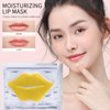 VERONNI 24K Gold Lip Mask -30 PCS Collagen Crystal Lip Masks Set Moisturizer Great Lip Plumper Mask for Dry Lip Hydrating Nourishing,Minizes Lip Fine Lines,Keep Lip Smoother and Soft