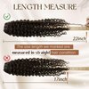 Hetto Curly Clip in Extensions Real Human Hair #2 Darkest Brown Natural Wavy Clip in Hair Extensions Human Hair Curly Clip on Human Hair Pieces 16 Inch 7Pcs 120g