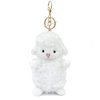 Zitokin Lamb Plush Keychain Toys for Kids, 5.5" Inch Stuffed Sheep Plushie Backpack Purse Pendant Gift for Girls Children (Gold Hardware)