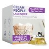 The Clean People Laundry Detergent Pods - Hypoallergenic Laundry Pods - Ultra Concentrated, Recyclable Packaging, Stain Fighting - Lavender, 96 Pack