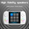 Ayhgicxt RG CubeXX Retro Handheld Game Console with 3.95-inch IPS Screen RGB Lighting 64G TF Card Linux System and 3800mAh Battery Supports 5G WiFi Bluetooth 4.2 white