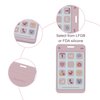 Soft Silicone Phone Shape Teether Boys Girls Baby Molar Teether Chew Toys, Teething Toy (Pink)