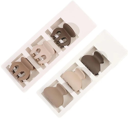 Zoeyirou 6Pcs HAIR CLAW CLIPS for Women, Stylish Hair Clips for Thin Hair, Special Gifts, Hair Accessories for Women, include 1.3 Inch and 1.5 Inch Various Sizes Cute Hair Clips, Neutral Colors