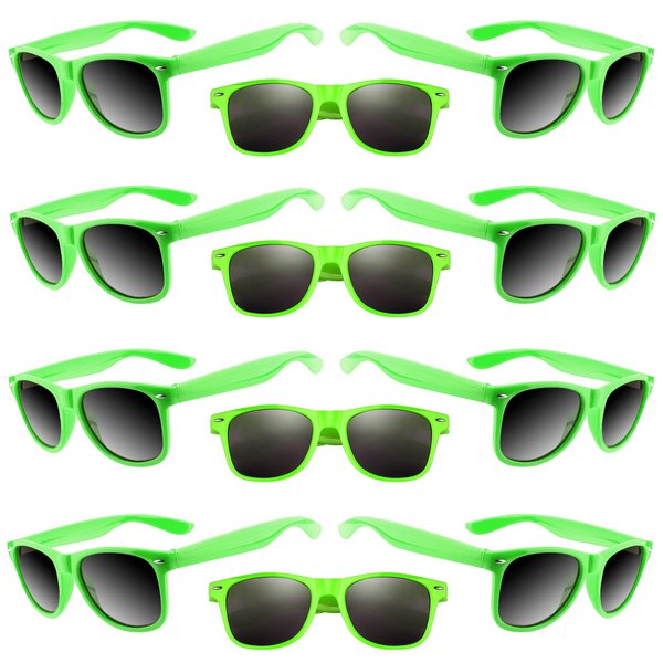 TUPARKA 20 Pack Kids Sunglasses Bulk for Summer Pool Party Favors Birthday Parties Goody Bag Fillers, Green