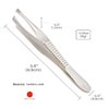 Generic Eyebrow Tweezers [ Made in Japan ] Professional Hande Made Sharp Tweezers with Angled Tip for Men and Women SK-3 SK-3