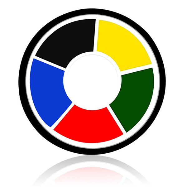 6 Colors Face Body Paint, Water Activated Body Paint Face Paint FX Makeup Palette, Red Blue White Black Green Yellow Face Paint Body Painting Kit for Halloween Cosplay SFX Makeup