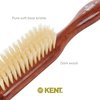 Kent DA4S Finest Women's Danta Wood, Soft White Bristle, Narrow Grooming Hair Brush - Fine or Thinning Hair, Promotes Shine / Stimulates Scalp