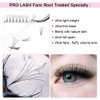 Premade Volume Eyelash Extensions 7D-C-0.07-9 Short Stem Premade Fans Eyelash Extensions 9 to 20 mm Pre made Lash Fans 3D 5D 7D Volume Lash Extensions .07 .10 C D Curl(7D-C-0.07,9mm)