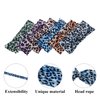 Woration Headband Yoga Leopard Print Cross Wide Elastic Headwear Head Wrap Hairband Twist Turban Knot Headwear Hair Accessories for Women, Girls - Blue