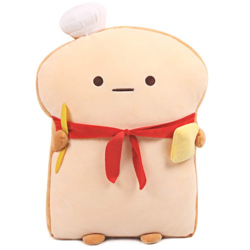 ARELUX 17.7in Funny Toast Bread Pillow,Cute Bread Shape Plush Hugging Pillow,Soft Toast Food Sofa Cushion for Home Decor,Plush Toy Gifts for Kids Birthday