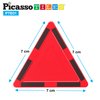 PicassoTiles Magnetic Building Block Set Equilateral Triangle Magnet Tiles Construction Toy STEM Learning Kit Educational Playboards Pretend Play Stacking Blocks Child Brain Development PTE01