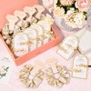 12 PCS Soft Silk Satin Hair Accessories - Scrunchies, Hair Clips for Bridal Shower Gifts, Wedding Favors for Women and Girls