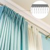 Metal Curtain Track Hooks S Shaped Small Curtain Hooks Metal Drape Wire Hooks for Ceiling Curtain Drape Track
