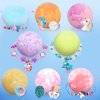 Bath Bombs for Kids with Surprise Inside, 8 Pack Bath Bomb Gift Set with Unicorn Mermaid Rings Bracelets, Handmade Bubble Spa Bath Fizzies Set with Jewelry for Girls Christmas Gift