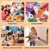 16 PCS Stress Balls Foam Bouncy Balls Stress Relief Pinata Filler Goodie Bag Stuffers Card Basketball Football Party Favors for 4-8 8-12 Treasure Box Toddler Bulk Toys Gifts Classroom Kids Prizes
