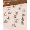 Wecoe 30pcs Small Butterfly Hair Clips Mini Claw Clips Cute Silver Hair Clips Metal Decorative Tiny Hair Clips Halloween Hair Accessories Women Gift