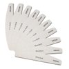 10 PCS Half Moon Nail Files,240/320 Professional Grit Nail File Reusable Double Sided Emery Boards Nail File Manicure Tools for Acrylic,Natural,Gel Nails