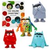 Color Monster 4 Piece Figurine Set - Emotional Learning Toys for Kids 3+