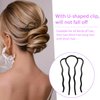 6 Pack Hair Comb,Hair Side Combs for Women Vintage Hairstyle Hair Accessories(Black)