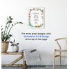 Good Morning Merchandise - Positive Quotes Wall Decor Poster - Motivational Wall Art - Bathroom Decor for Women - Unique Funny Housewarming Gift for Her, Wife - 8x10 Room Decoration