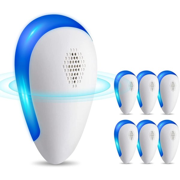 Lickoon 6 Packs Ultrasonic Pest Repeller, Electronic Pest Repellent Plug in Indoor Pest Control for Insect, Roach, Mice, Spider, Ant, Bug, Mosquito Repellent for House Garage Warehouse Office Hotel