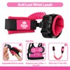 Toddlers Leash for Walking + Anti Lost Wrist Link Safety Wrist 4 in 1 for Toddlers, Child, Babies & Kids, Safety Harness Kids Walking Wristband Assistant Strap Belt (Pink Minnie Toddler Leash)