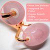 Rose Quartz Roller - Natural Massager for Face, Eyes & Neck, Reduces Facial Puffiness, Provides Lymphatic Drainage, Rejuvenates Face & Neck Wrinkles