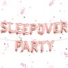 Sleepover Party Supplies for Girls - Rose Gold Sleepover Party Decorations Balloon Banner Set Sleepover Birthday Decorations for Boys Girls Theme Party
