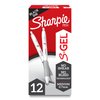 Sharpie S-Gel, Gel Pens, Drawing Pens, Gel Ink Pens For Journaling, Writing Pens, Coloring Pens, Medium Point Pens (0.7Mm), Pearl White Body, Black Ink Gel Pen, 12 Count