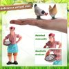 18 Pcs Farm Cute Animal Figurines Easter Toy Set 7 Pcs Simulated Chicken Figurines Realistic Plastic Farmer Feeder 10 Pcs Mini Fence Toys Preschool Toy Figure Play Set for Collection Educational Props