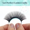 DF touchjoy Lash Extension Volume Eyelashes Extensions 0.12 C 15-20mm Lash Tray Individual lash Extensions Classic Lash Extensions Soft Matte Black Single Lashes for Professional Salon Use