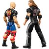 Mattel WWE Championship Showdown 2-Pack Action Figures & Accessory, Series #15 Stone Cold Steve Austin vs Triple H Collectible Set, 6-inch