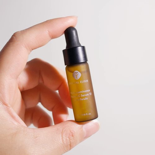 Dermal Elixir Hydra Luminance Vitamin C Serum 10 with Ferulic 5ML X6; brighten skin tone; Boost Skin Collagen; Anti Aging Reduce Wrinkles & Dark Spots