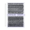 Lash Extension Kit DIY Lash Clusters Eyelash Extension Kit 9-16mm Individual 280pcs Lashes Kit with Lash Bond and Seal Lash Tweezers for Self Use (30D&40D, 0.07D, 9-16mm, Kit) (purple)