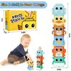 Stacking Toys Set for Toddlers 18+ Months, 6 in 1 Infant Sensory Toys with Changing Expressions, Pressable Animal Stacking Blocks, Christmas Birthday Gifts for 1 2 3 4 Years Old Baby Boys Girls