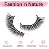 SONAFEEL False Eyelashes Natural Look for glasses wears Short Cat Eye Lashes Pack 13mm 14Pairs 3d Mink Lashes Reusable Handmade Fake Eyelashes