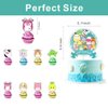 25Pcs Cute Animal Cake Decorations with 24pcs Cupcake Toppers, 1pcs Big Cake Topper for Cute Animal Birthday Party Supplies
