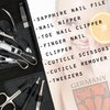 3 Swords Germany - brand quality 7 piece manicure pedicure grooming kit set for professional finger & toe nail care scissors clipper fashion leather case in gift box, Made by 3 Swords (84322)