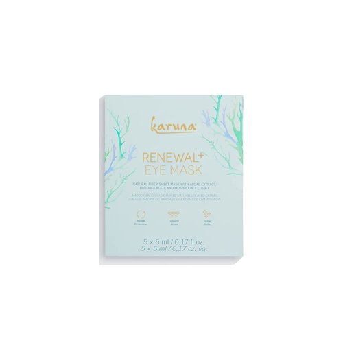 Karuna Skin - Renewal+ Eye Mask, Under Eye Patches for Tired Eyes, Beneath-the- Eye Patch with Burdock Root & Mushroom Extract, Under Eye Patches for Puffy Eyes & Fine Lines, 4 Patches per Pack